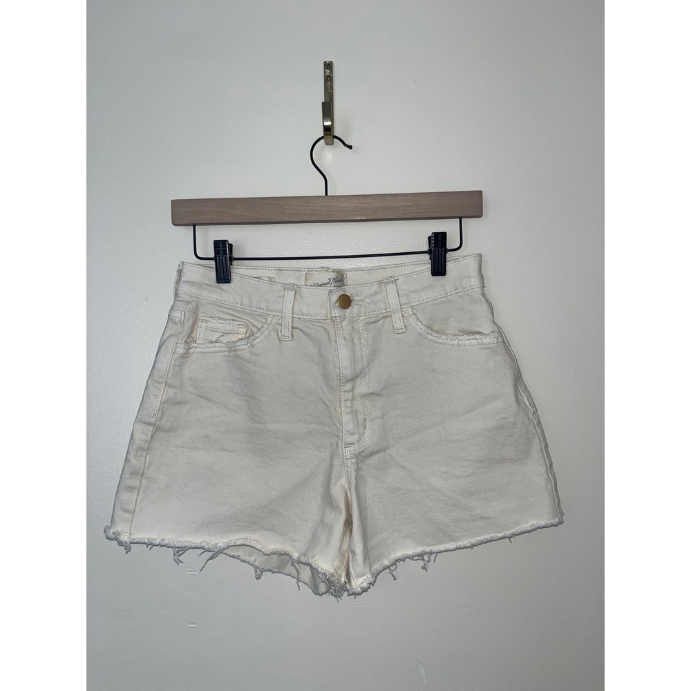 Universal Threads High Rise Cutoff Denim‎ Shorts Cream White Size 4
